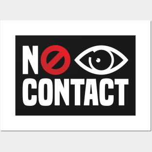 No Eye Contact - Cancel Sign Anti-Social Person Posters and Art